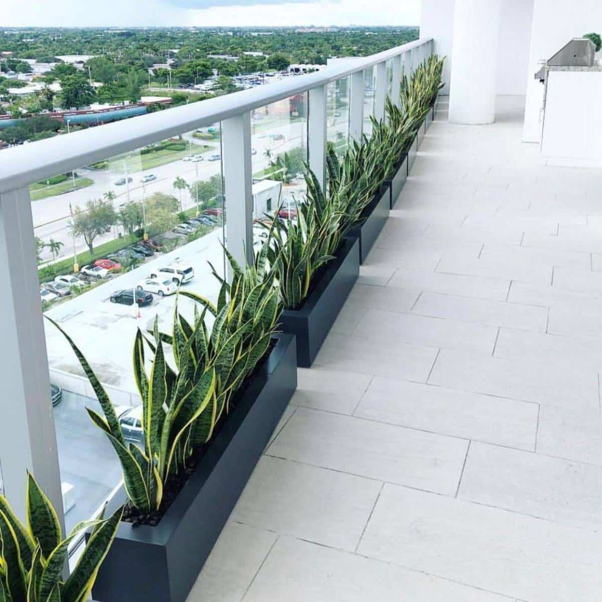 Salon Narrow Low Rectangular Planter - Pro Insulation and Fence