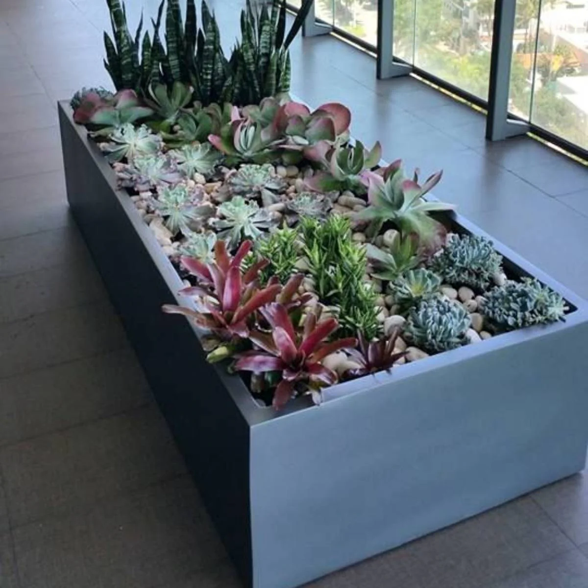 Selenge Extra Wide Large Rectangle Planter - Pro Insulation and Fence