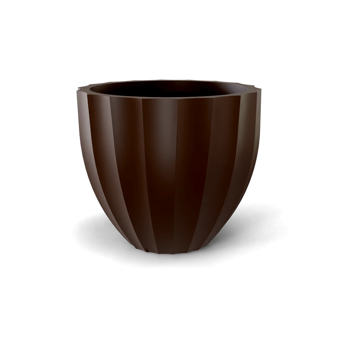 Santa Barbara Low Fluted Round Planter - Pro Insulation and Fence