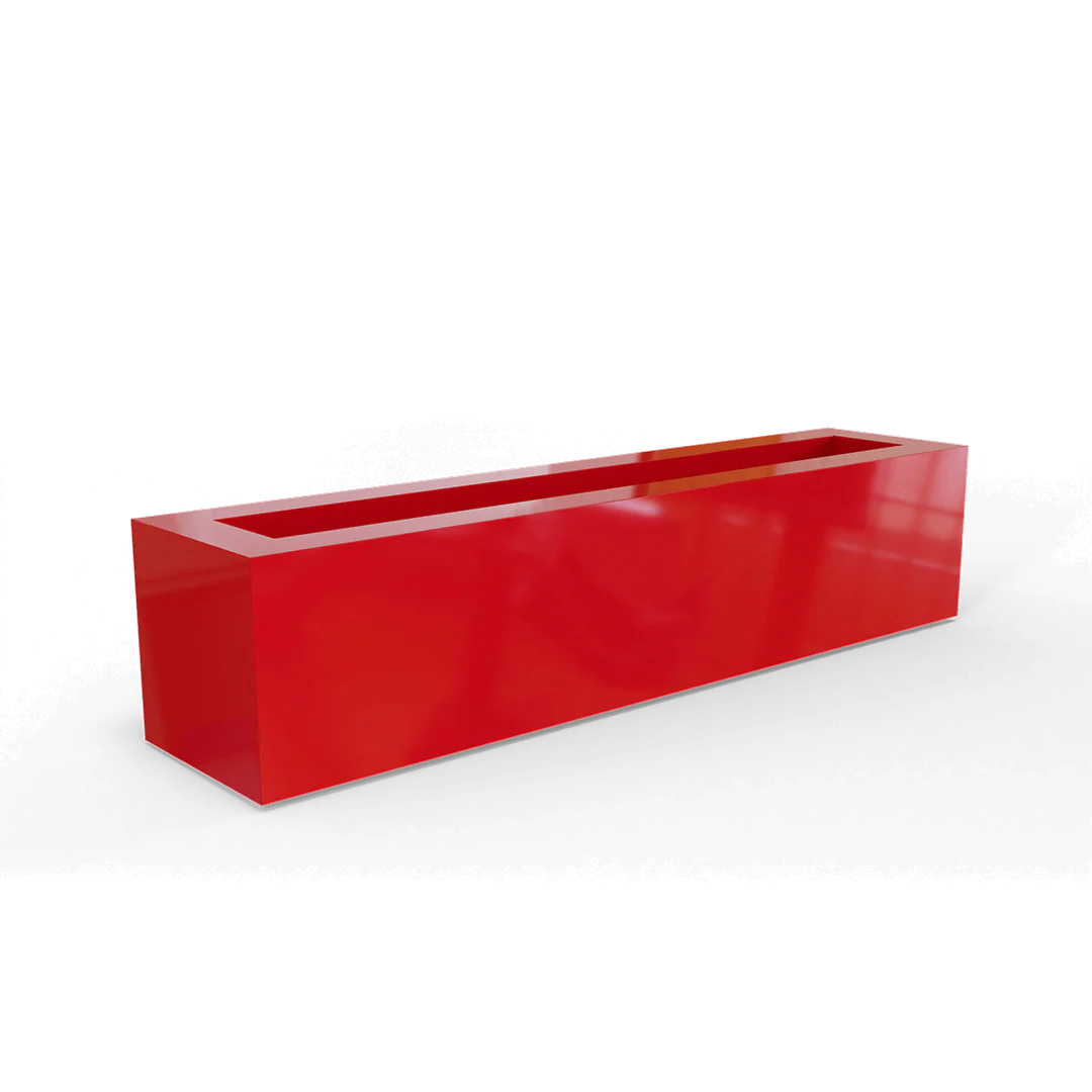 Salon Narrow Low Rectangular Planter - Pro Insulation and Fence