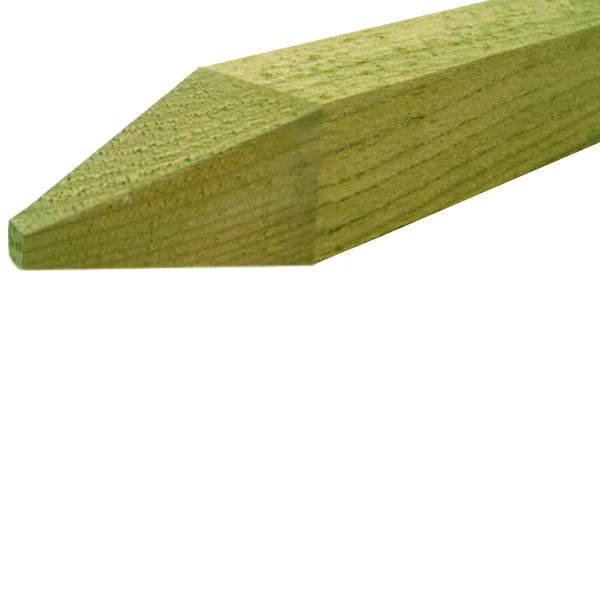 TREATED FENCE POST POINTED 75X75X2.4M - Pro Insulation and Fence