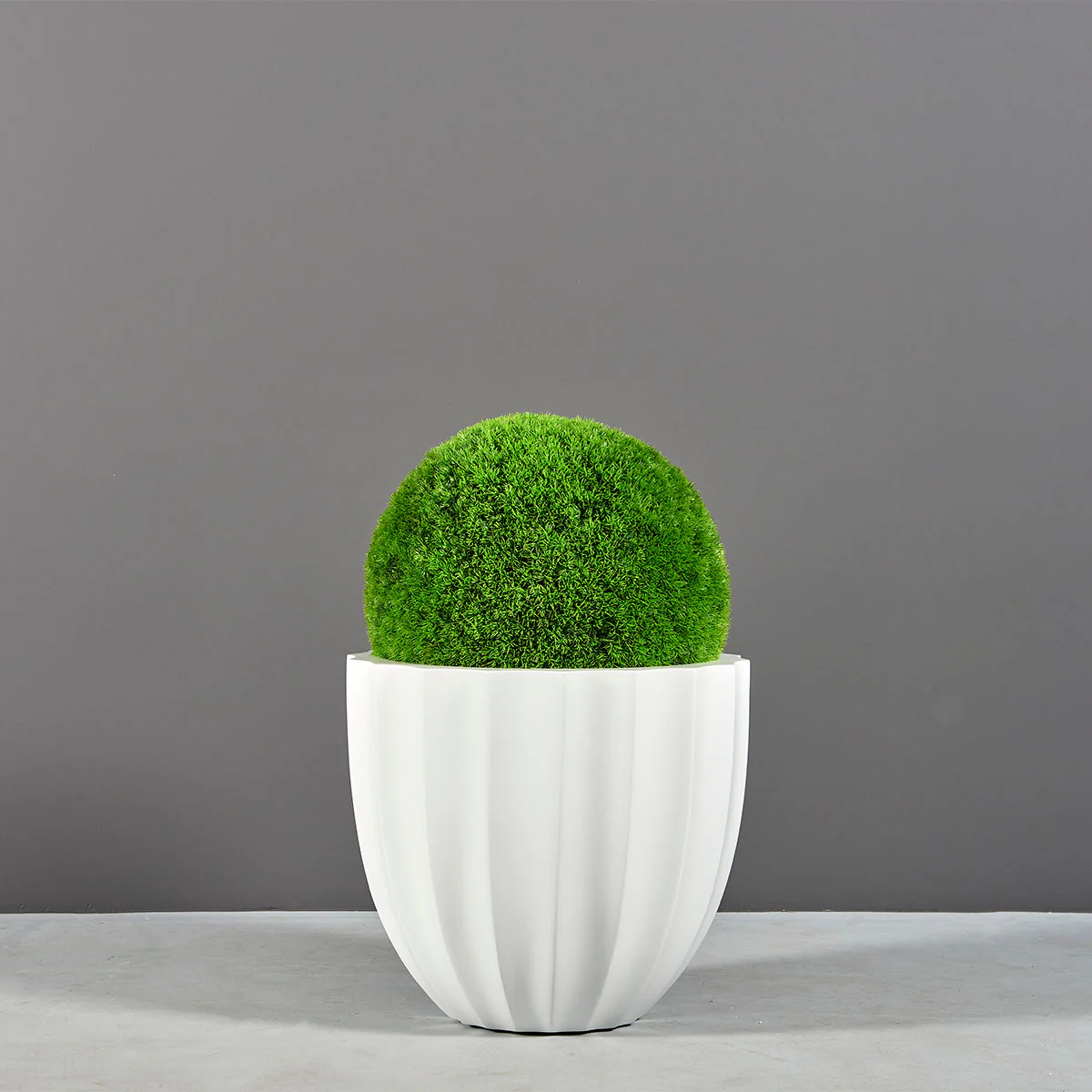 Santa Barbara Low Fluted Round Planter - Pro Insulation and Fence