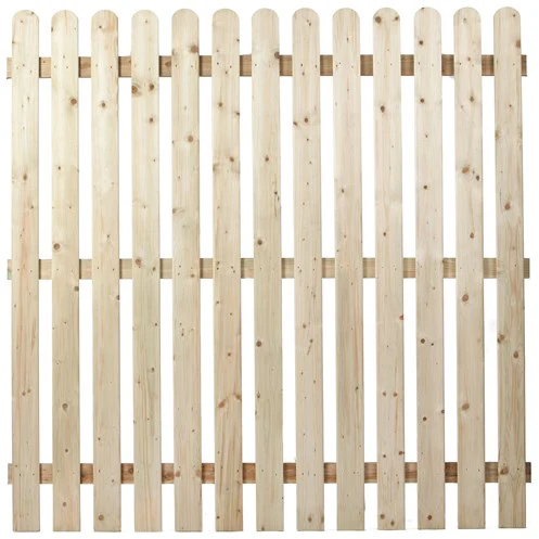 Premier Round Top Picket Fence Panel - 1800 x 1800mm - Pro Insulation and Fence