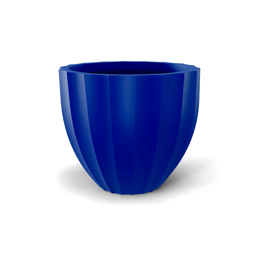Santa Barbara Low Fluted Round Planter - Pro Insulation and Fence