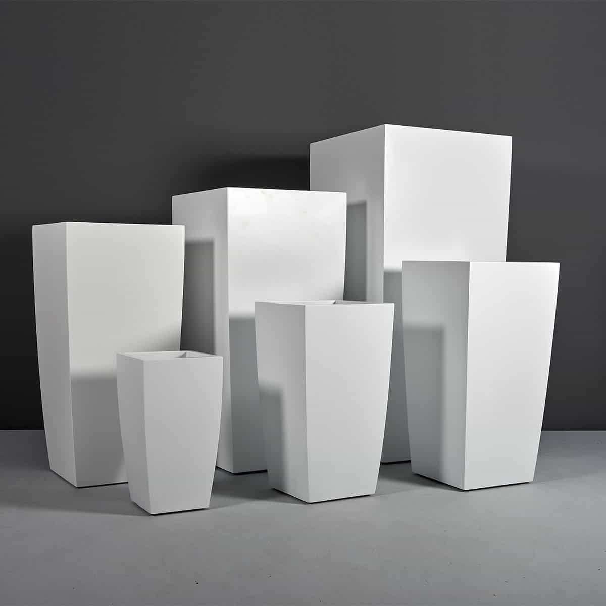 Toulan Modern Tall Tapered Square Planter - Pro Insulation and Fence
