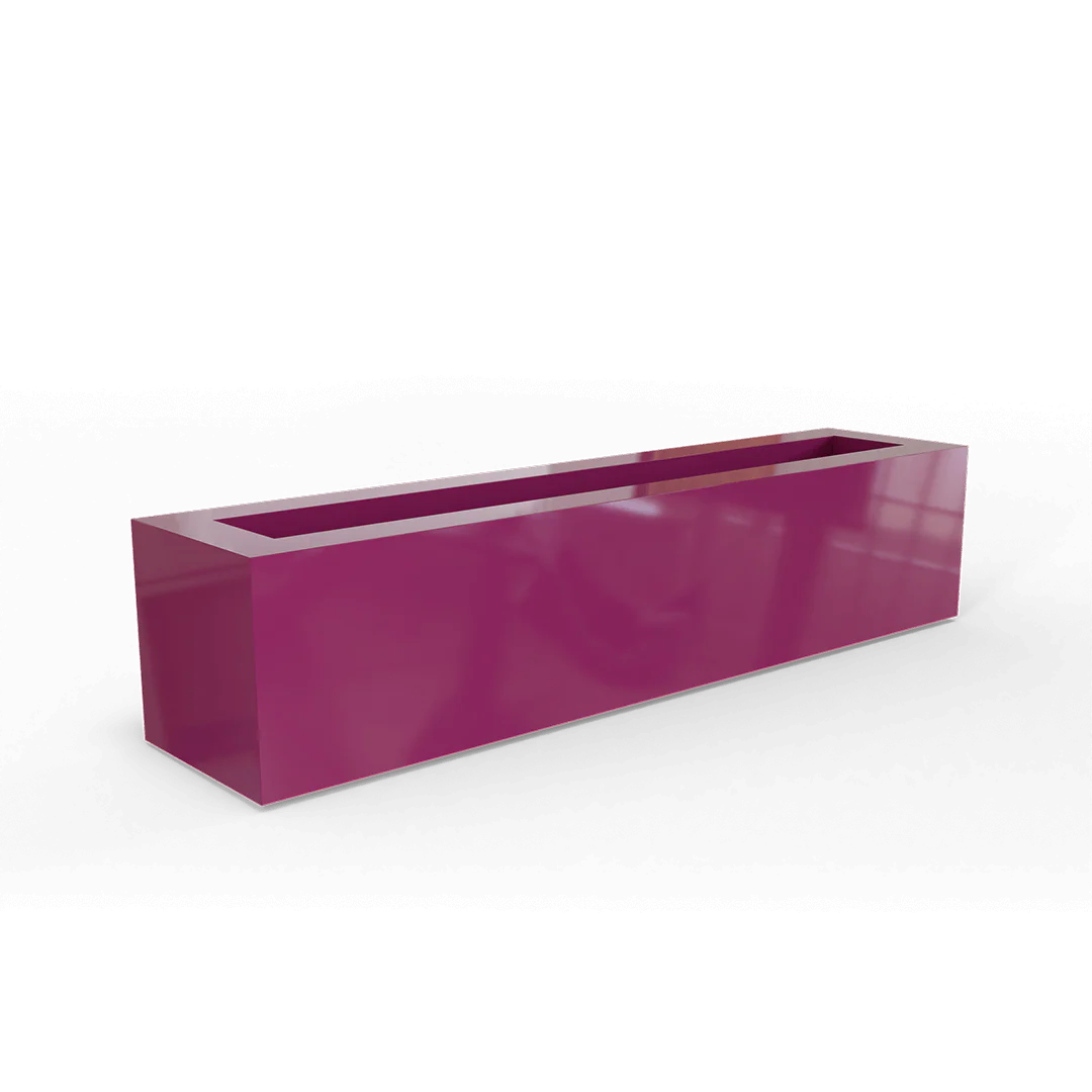Salon Narrow Low Rectangular Planter - Pro Insulation and Fence