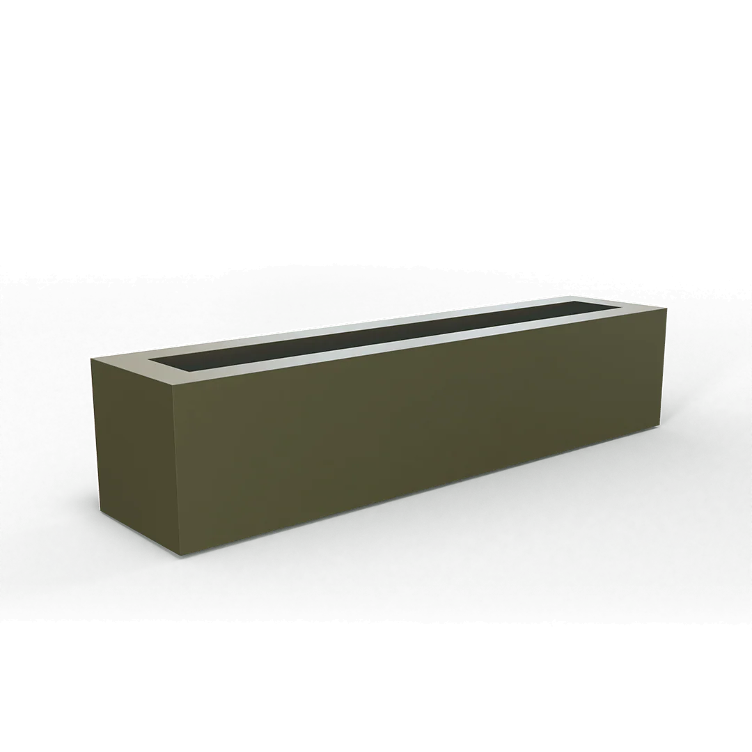 Salon Narrow Low Rectangular Planter - Pro Insulation and Fence