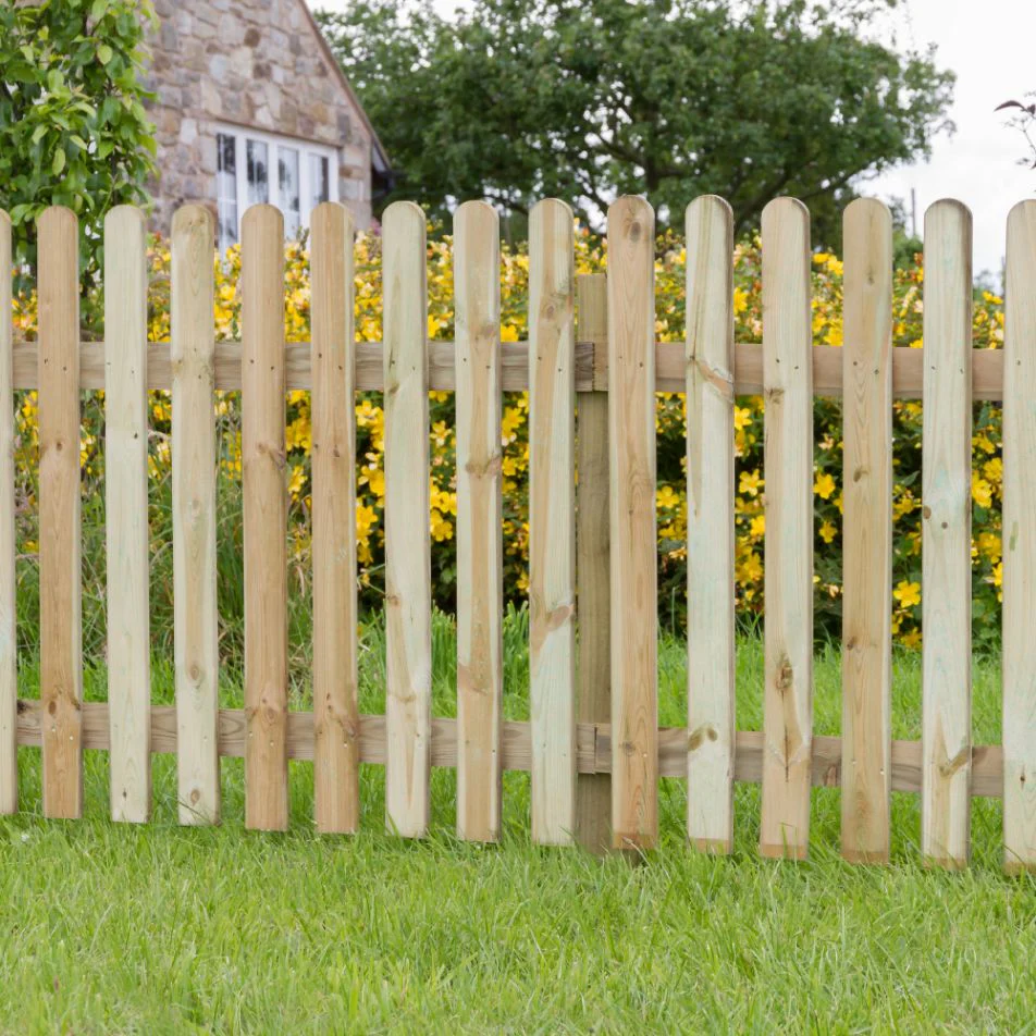 Rounded Top Picket Pale Fencing 1.83m x 0.30m - Pro Insulation and Fence