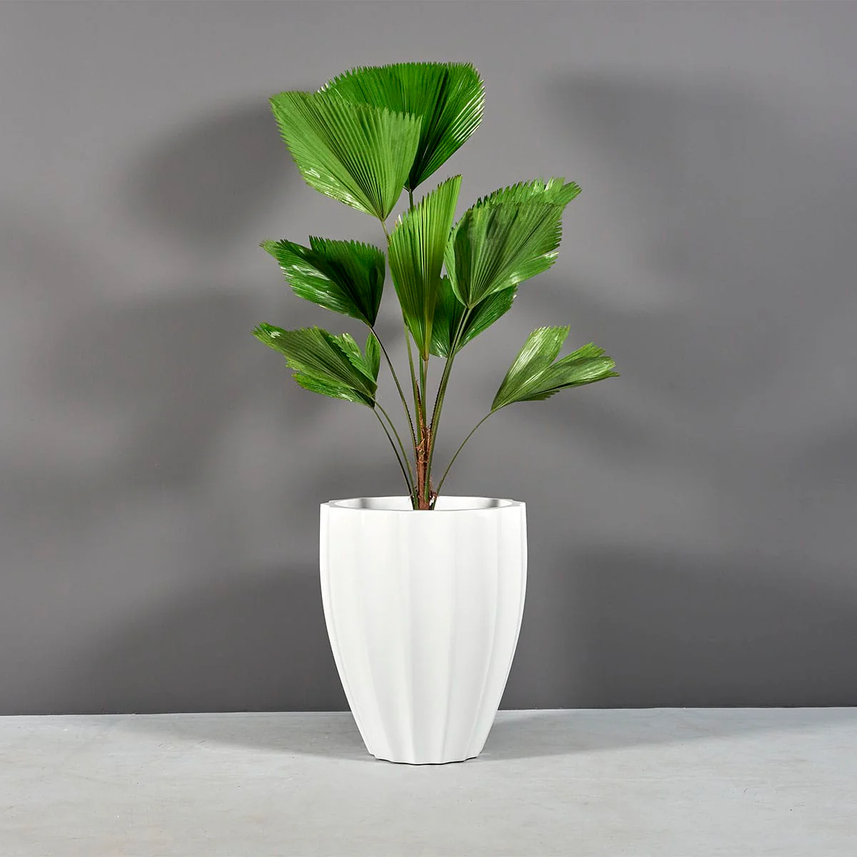 Alicante Fluted Round Planter - Pro Insulation and Fence