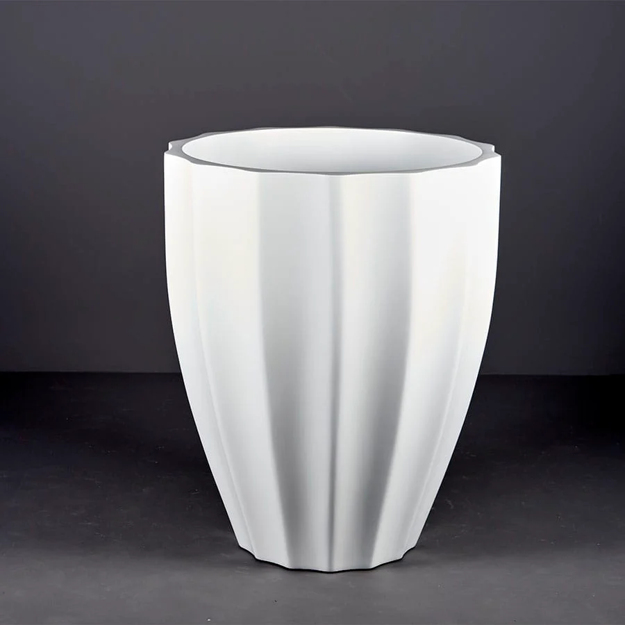 Alicante Fluted Round Planter - Pro Insulation and Fence