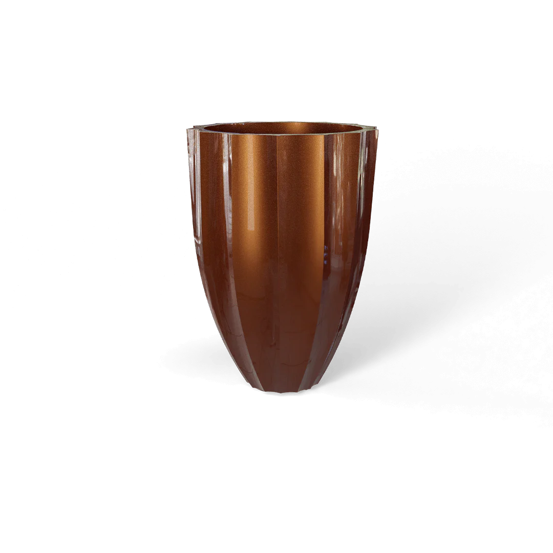 Alicante Fluted Round Planter - Pro Insulation and Fence