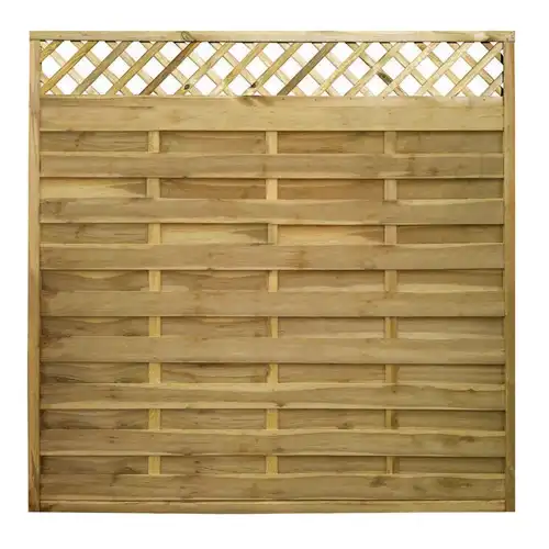 San Remo Flat Top Panel With Trellis 3 - Pro Insulation and Fence