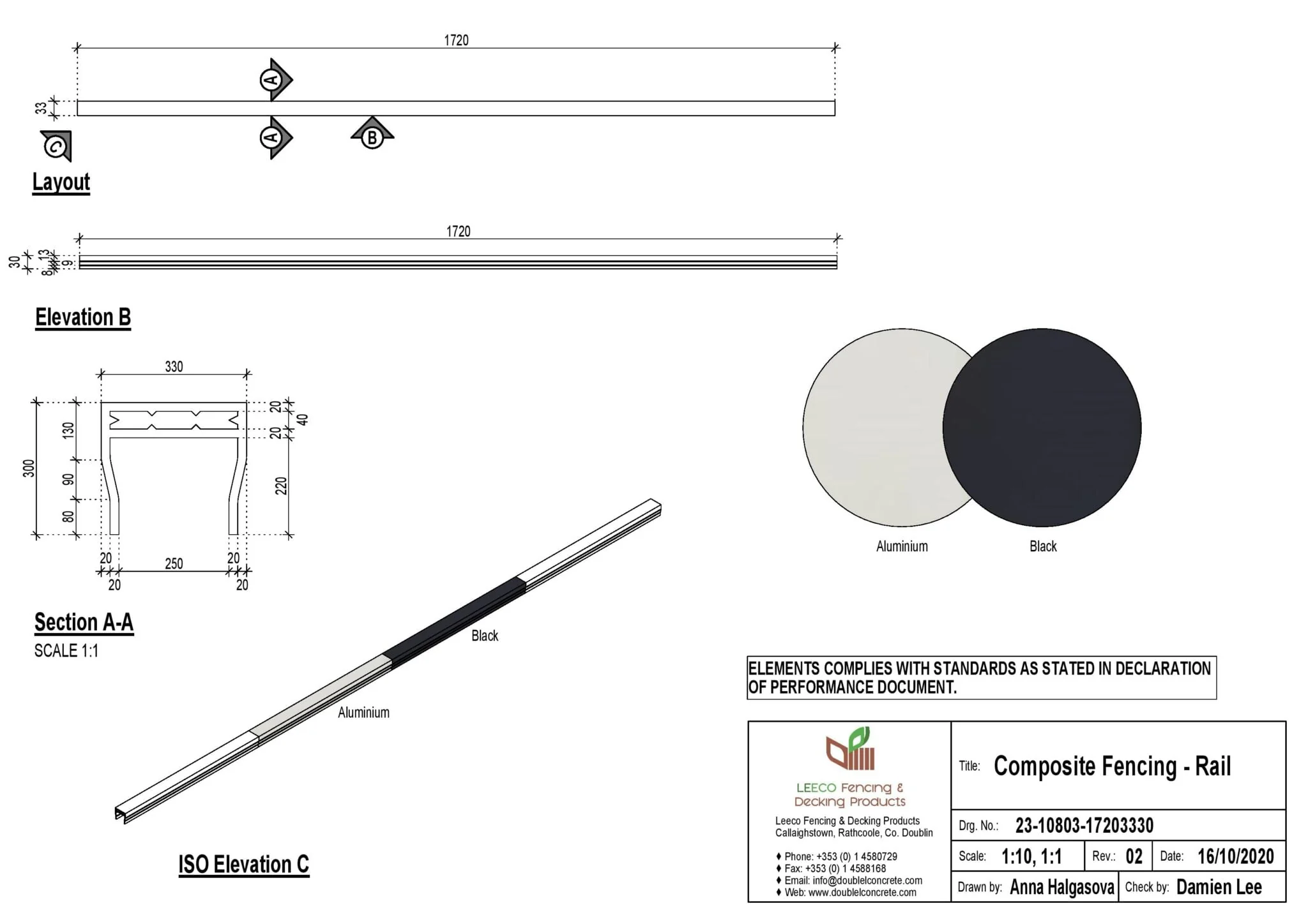 Composite Fencing RAIL - Pro Insulation and Fence