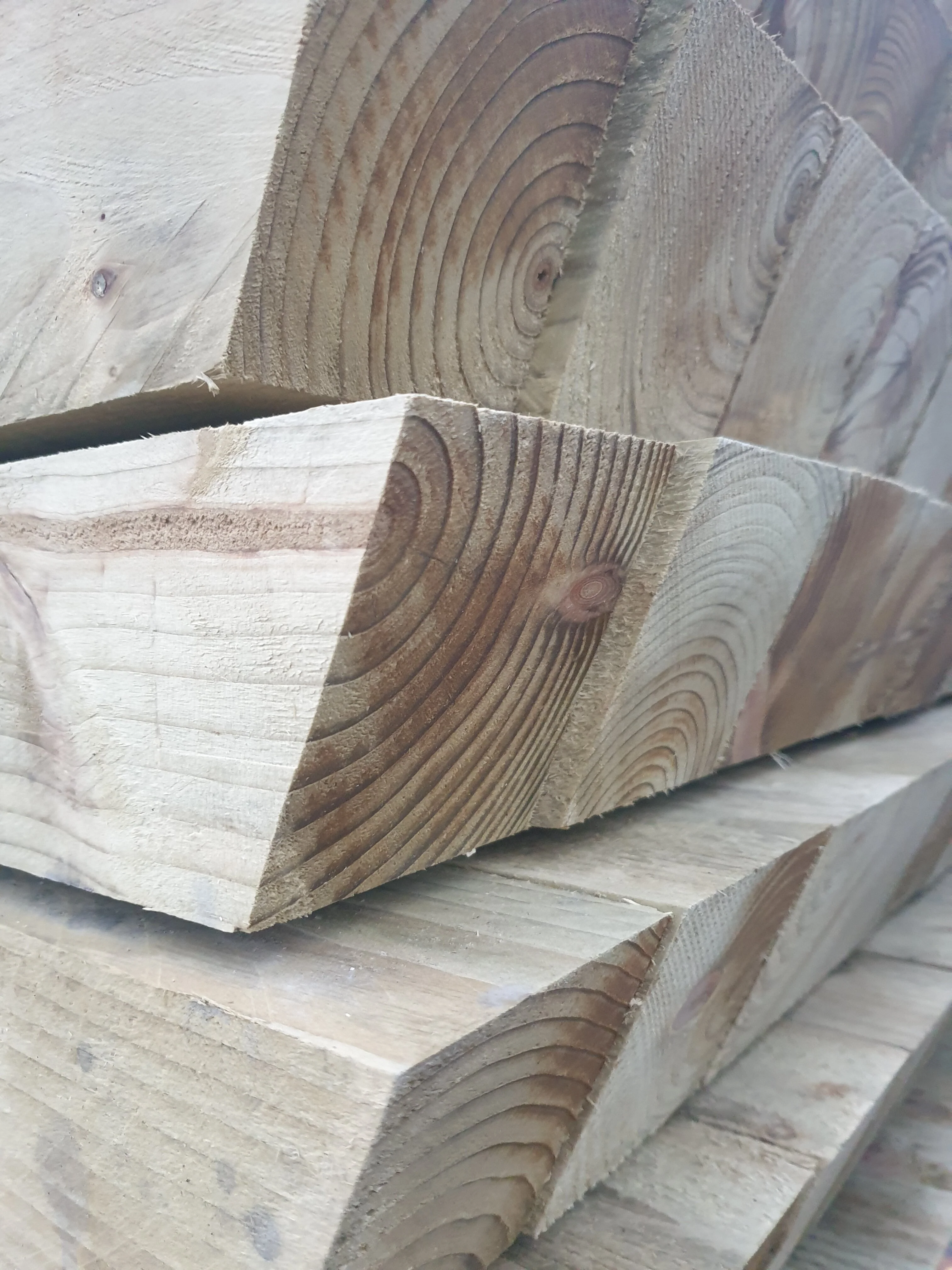 TREATED CHAMF FENCE POST WEATHERED 95X95X2.4M - Pro Insulation and Fence