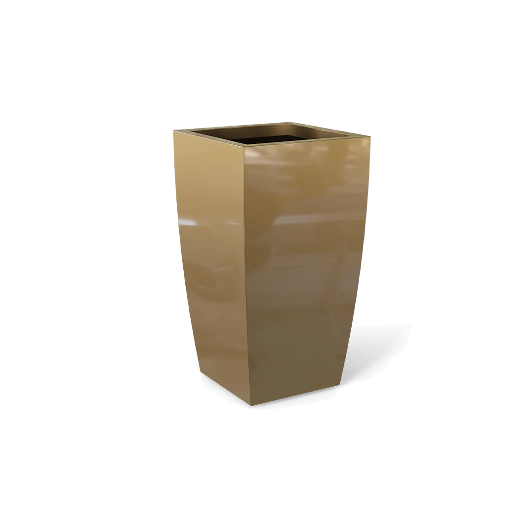 Toulan Modern Tall Tapered Square Planter - Pro Insulation and Fence
