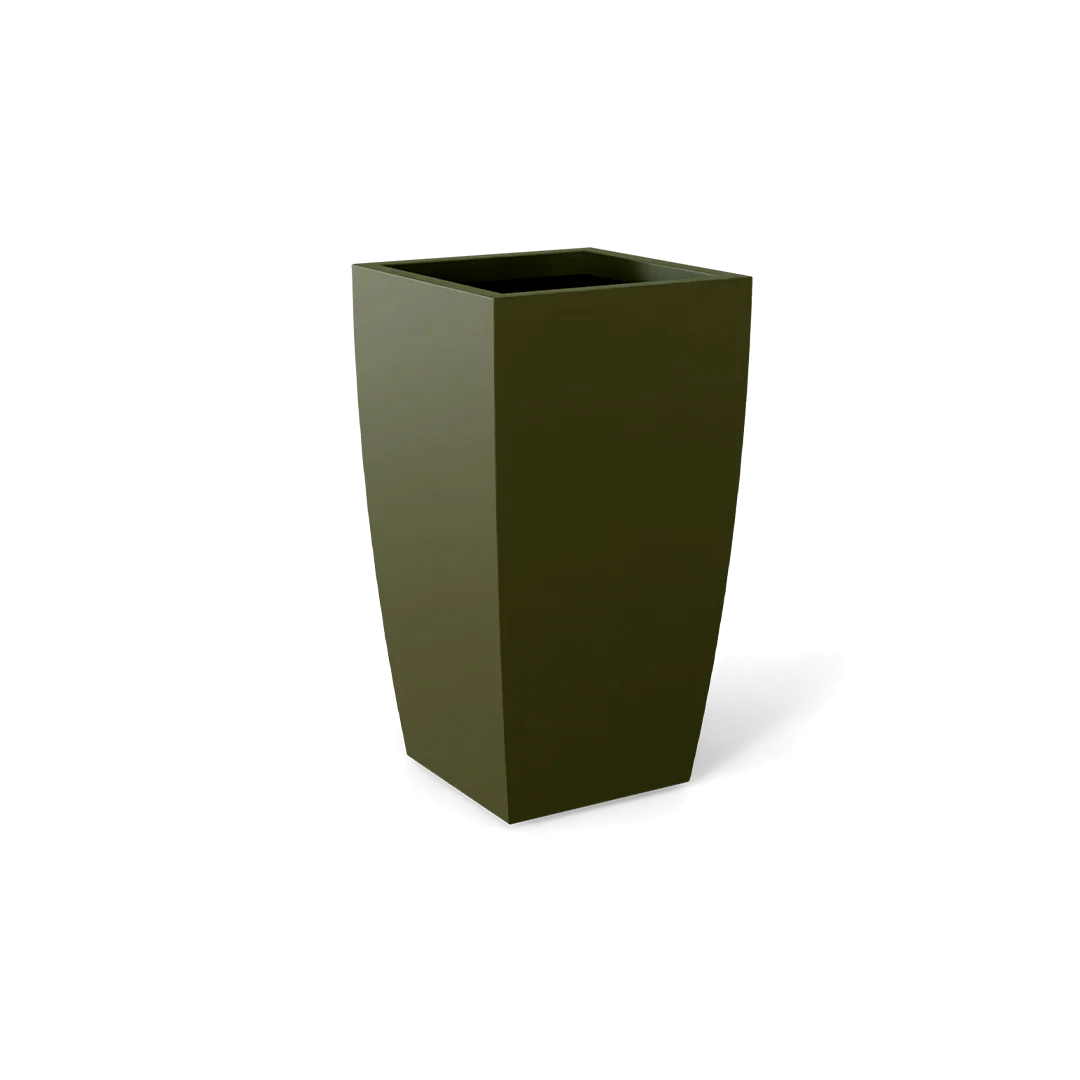 Toulan Modern Tall Tapered Square Planter - Pro Insulation and Fence