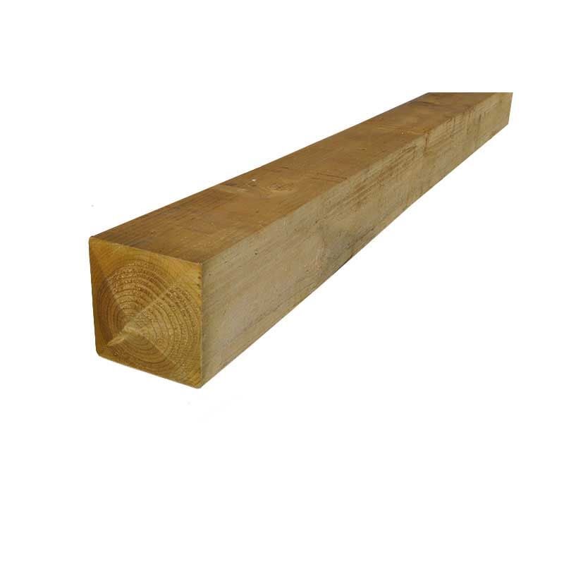TREATED CHAMF FENCE POST WEATHERED 95x95x2.4M - Pro Insulation and Fence