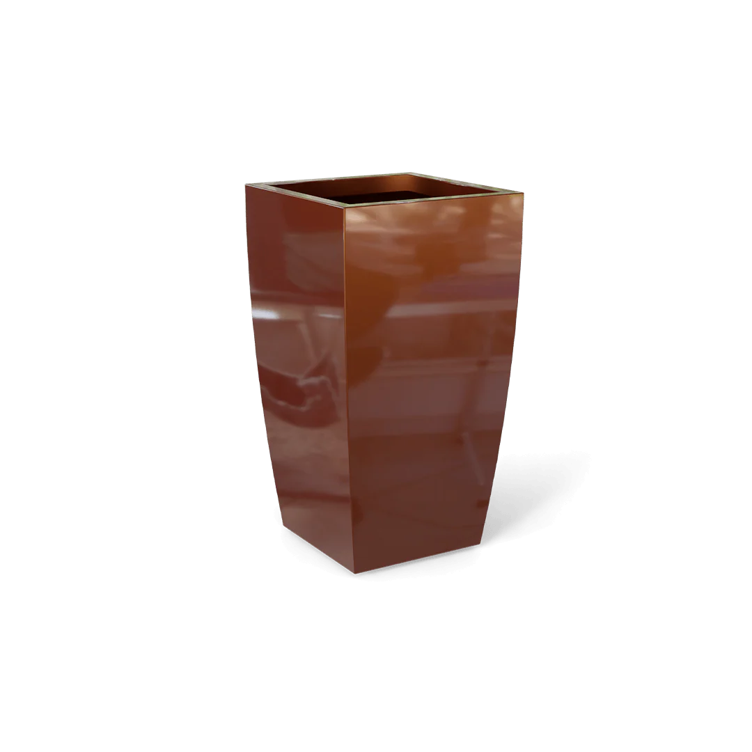 Toulan Modern Tall Tapered Square Planter - Pro Insulation and Fence