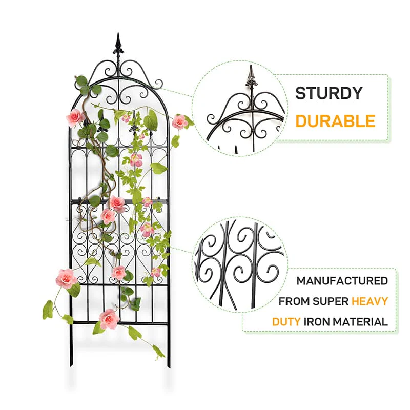 Garden Trellis 70” x 21.7” for Climbing Plants - Pro Insulation and Fence