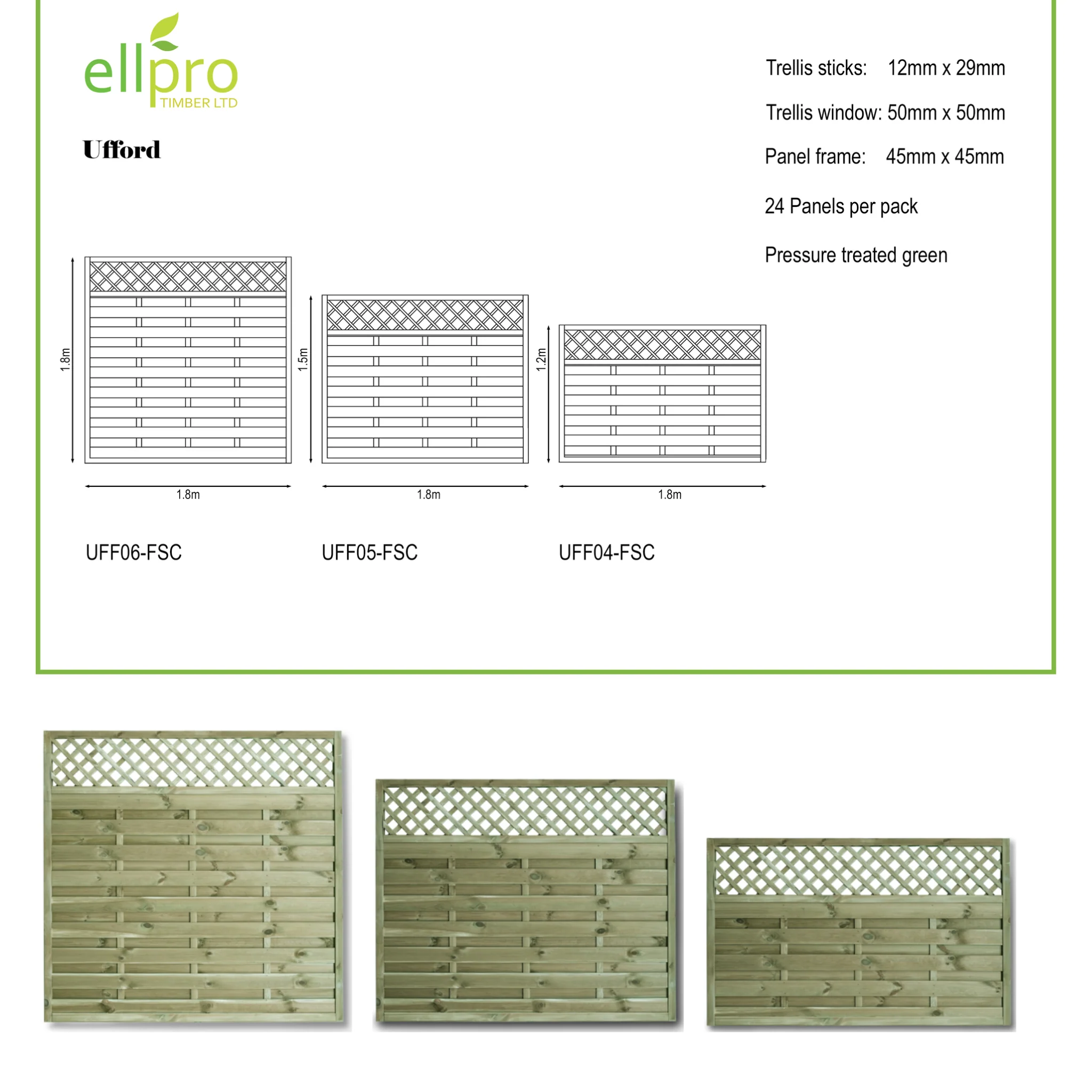 Ufford Modern Fence Panels - Pro Insulation and Fence