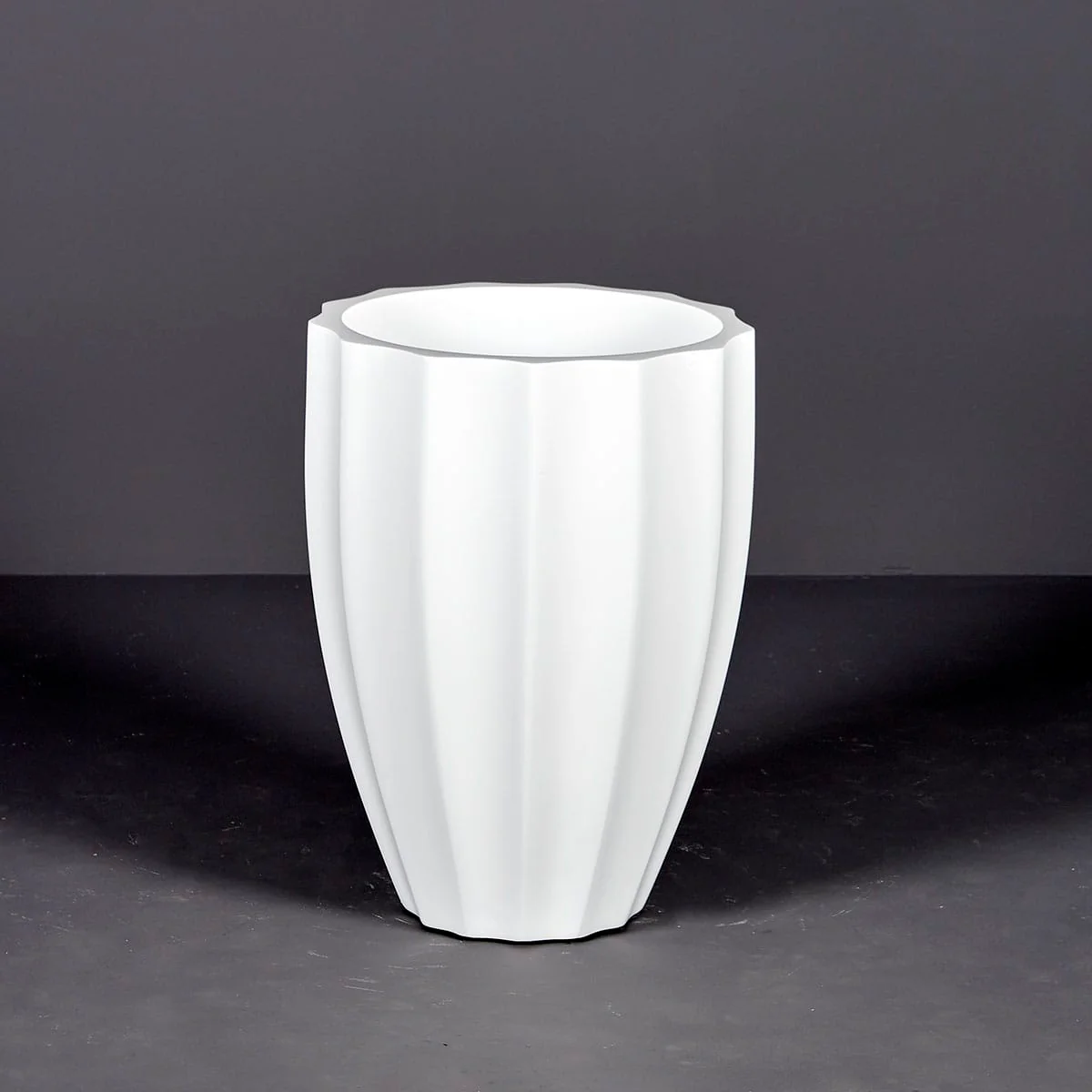 Alicante Fluted Round Planter - Pro Insulation and Fence