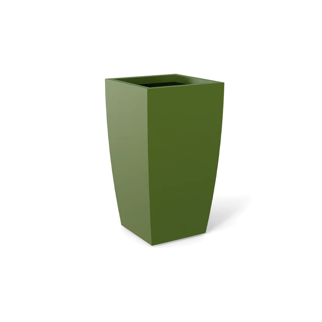 Toulan Modern Tall Tapered Square Planter - Pro Insulation and Fence